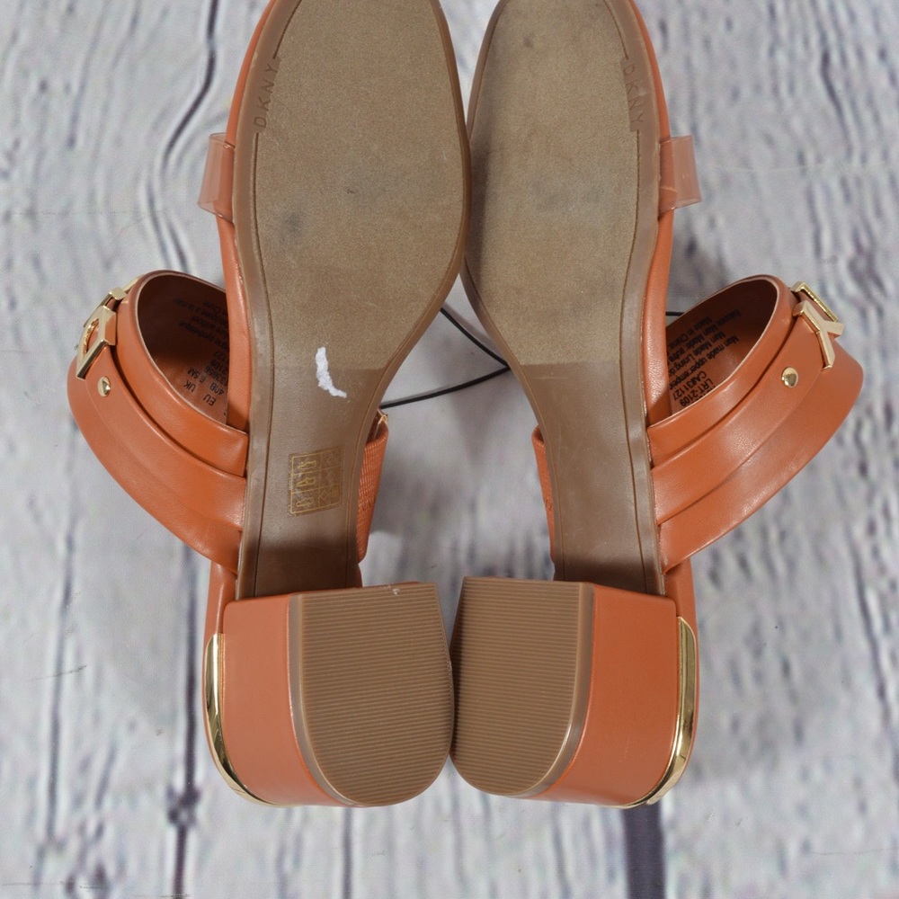 DKNY Dark Cognac Sandals Size 9 - Picture 9 of 13